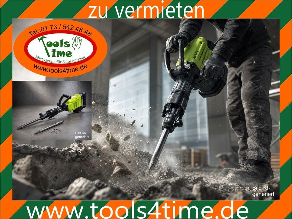 Abbruchhammer Meißelhammer Stemmhammer Bau Mauer mieten bei Tools4Time
