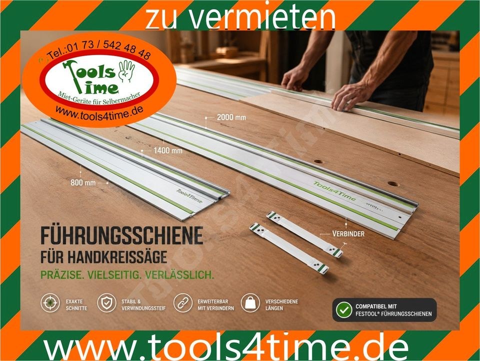 Tauchsäge Handkreissäge Führungsschiene Festool mieten bei Tools4Time – 4