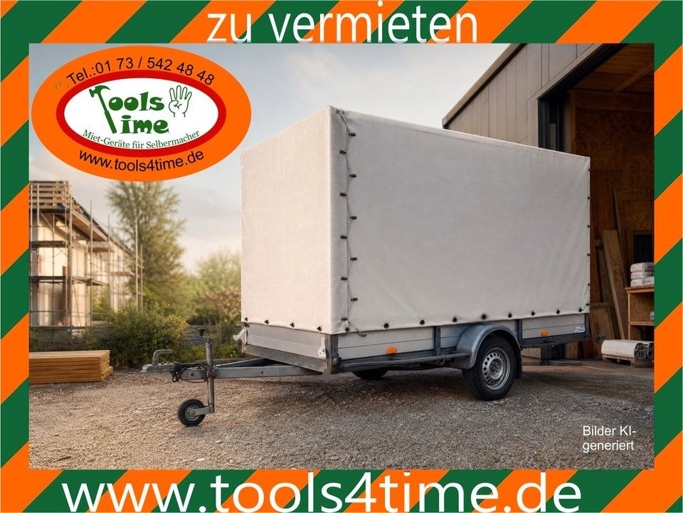 Anhänger Hochplane Umzug 1,3t mieten bei Tools4Time – fair & flexibel