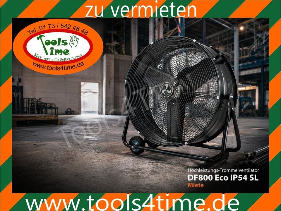 Ventilator Hochleistungs Trommelventilator mieten bei Tools4Time