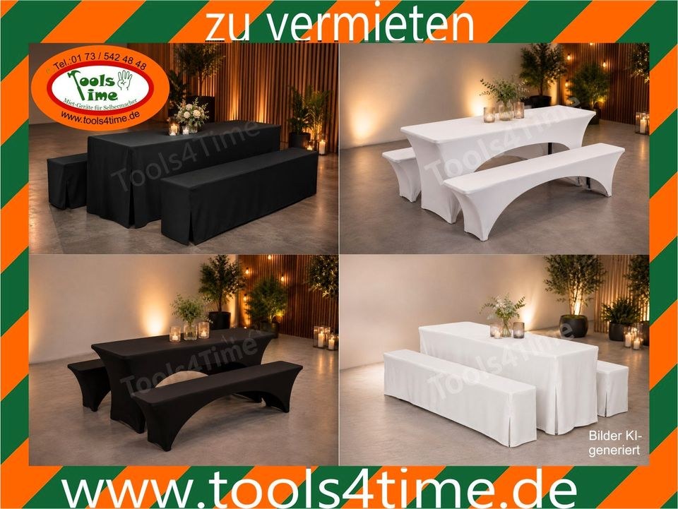 Hussen Festzeltgarnitur mieten bei Tools4Time – für große Feiern
