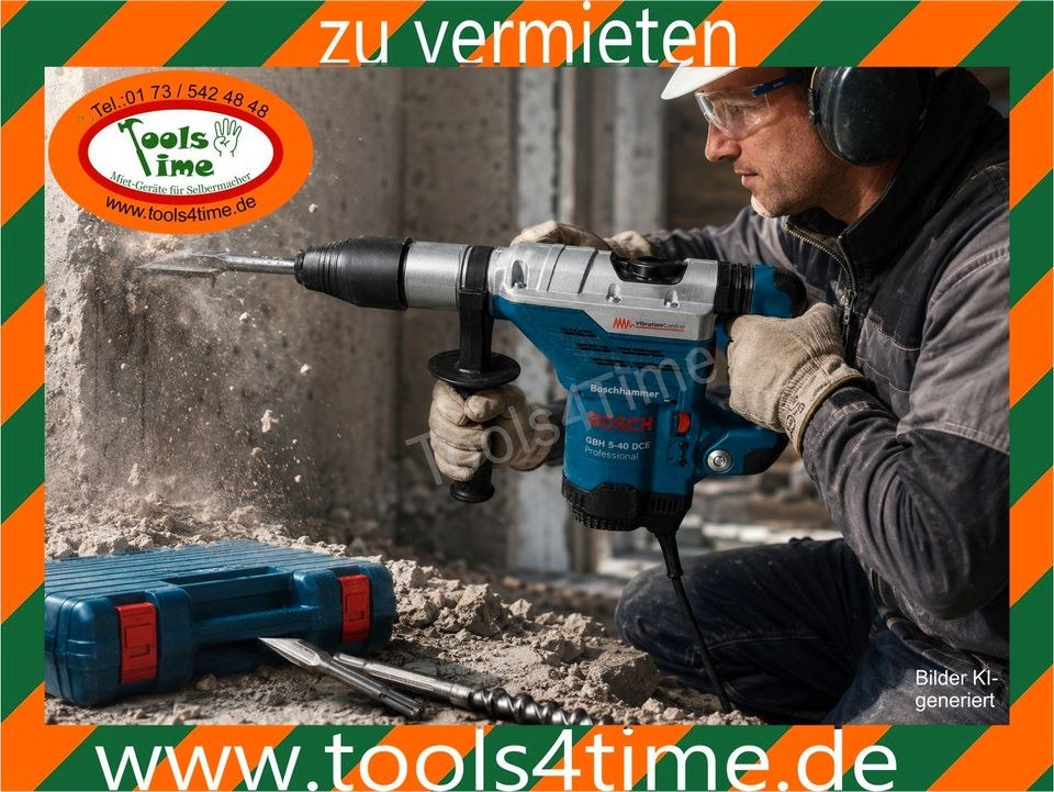 Meißel Stemm Bohrhammer Kombihammer Bosch 10kg mieten bei Tools4Time