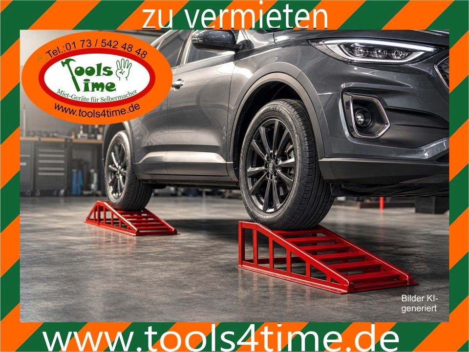 KFZ Auffahrrampen Autorampen Ölwechsel Wartung mieten bei Tools4Time