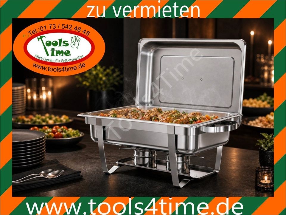 Rechaud Chafing Dish Warmhalter Buffet Catering mieten bei Tools4Time