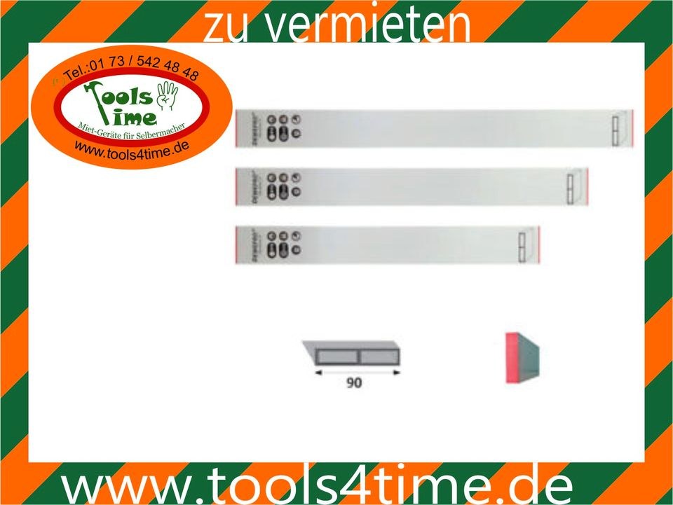 Richtlatte Richtscheit Abziehlatte Schotter mieten bei Tools4Time