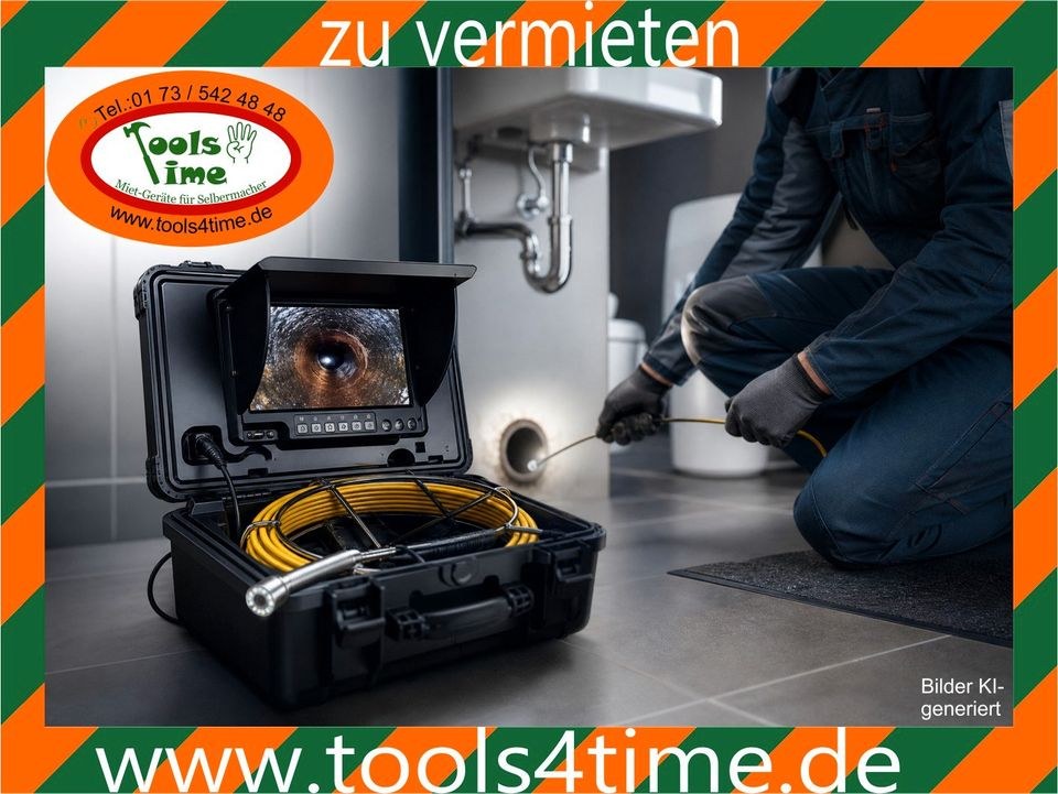 Inspektionskamera Rohr Untersuchung mieten bei Tools4Time