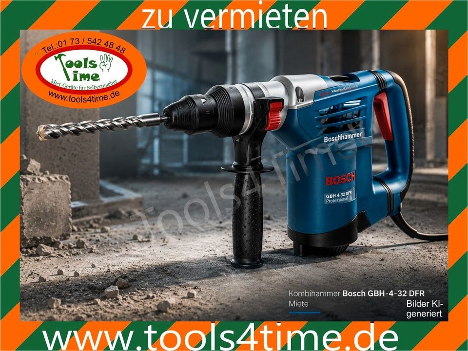 Meißel Stemm Bohrhammer Kombihammer Bosch 5kg mieten bei Tools4Time