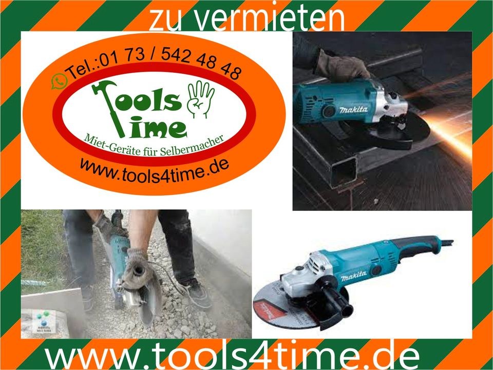 Winkelschleifer Makita Flex groß andere Geräte mieten bei Tools4Time