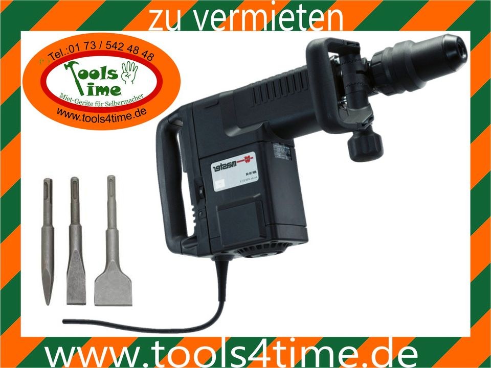 Meißelhammer Durchbruch Abbruchhammer SDS Max mieten bei Tools4Time