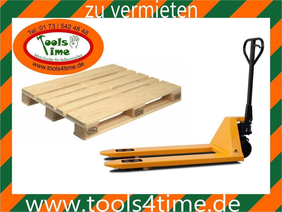 Hubwagen Handhubwagen Transport Palette Rollen mieten bei Tools4Time