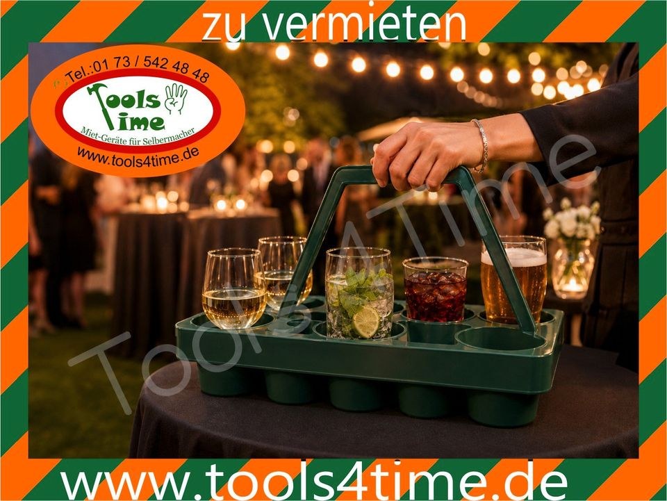 Gläserträger Getränketräger mieten bei Tools4Time – für alle Gäste