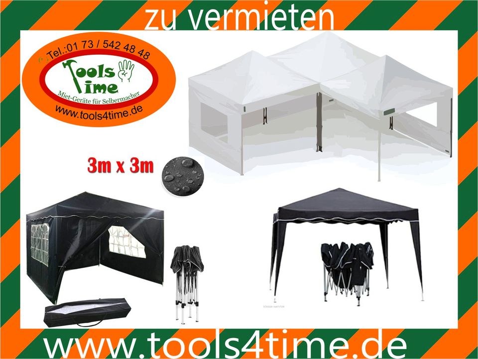 Pavillon Faltpavillon Fete Garten mieten bei Tools4Time