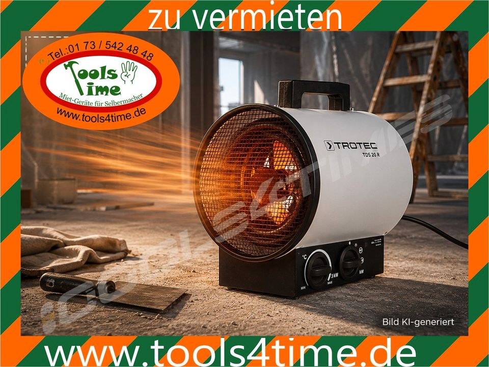 Heizlüfter Heizkanone Lüfter Trockner Bauheizer mieten bei Tools4Time