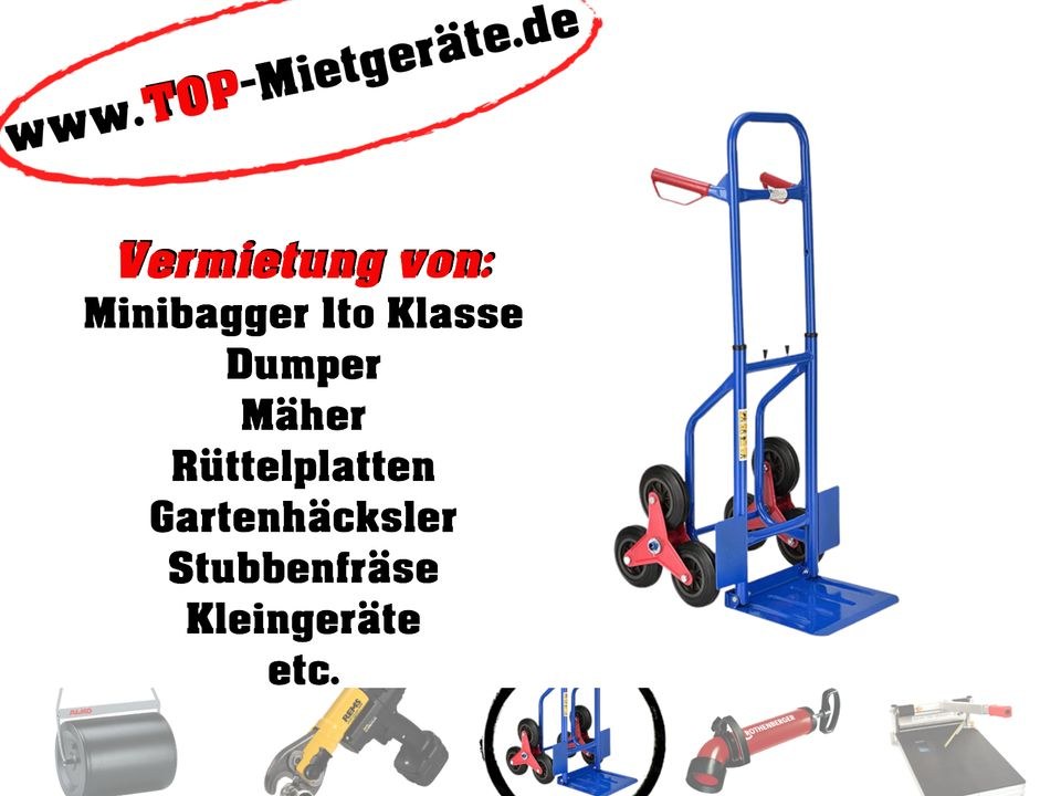 Treppensackkarre mieten bei Top-Mietgeräte – für schwere Lasten