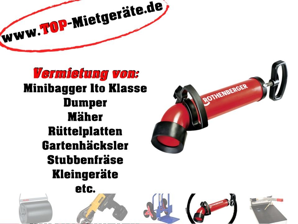 ROTHENBERGER Saug Druckreiniger mieten bei Top-Mietgeräte