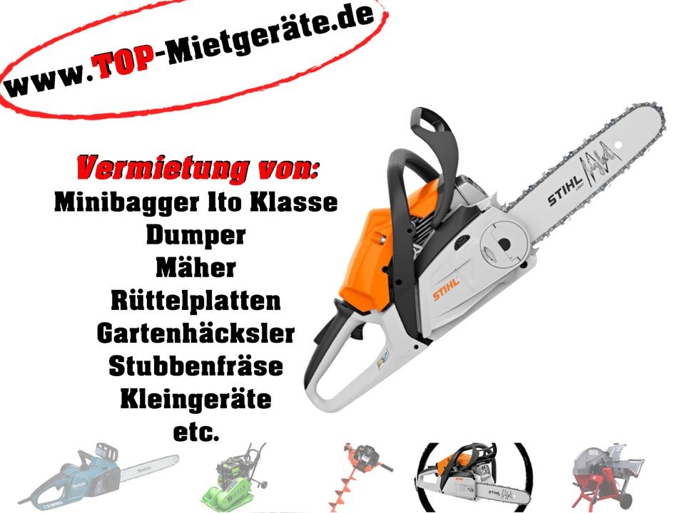 Stihl Kettensäge mieten bei Top-Mietgeräte – für saubere Schnitte