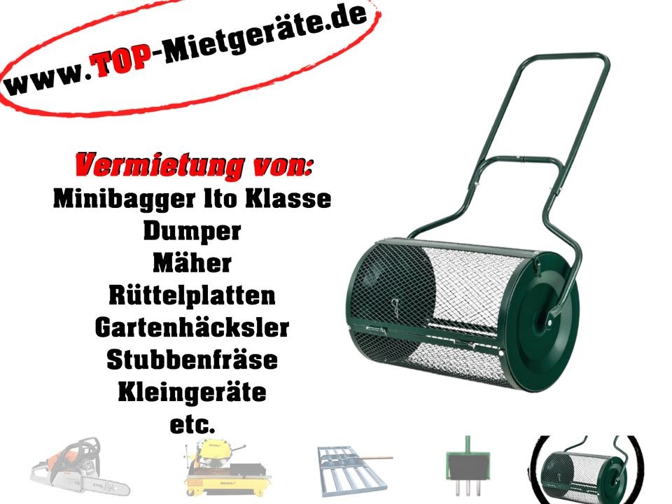 Kompoststreuer Kompostwalze mieten bei Top-Mietgeräte