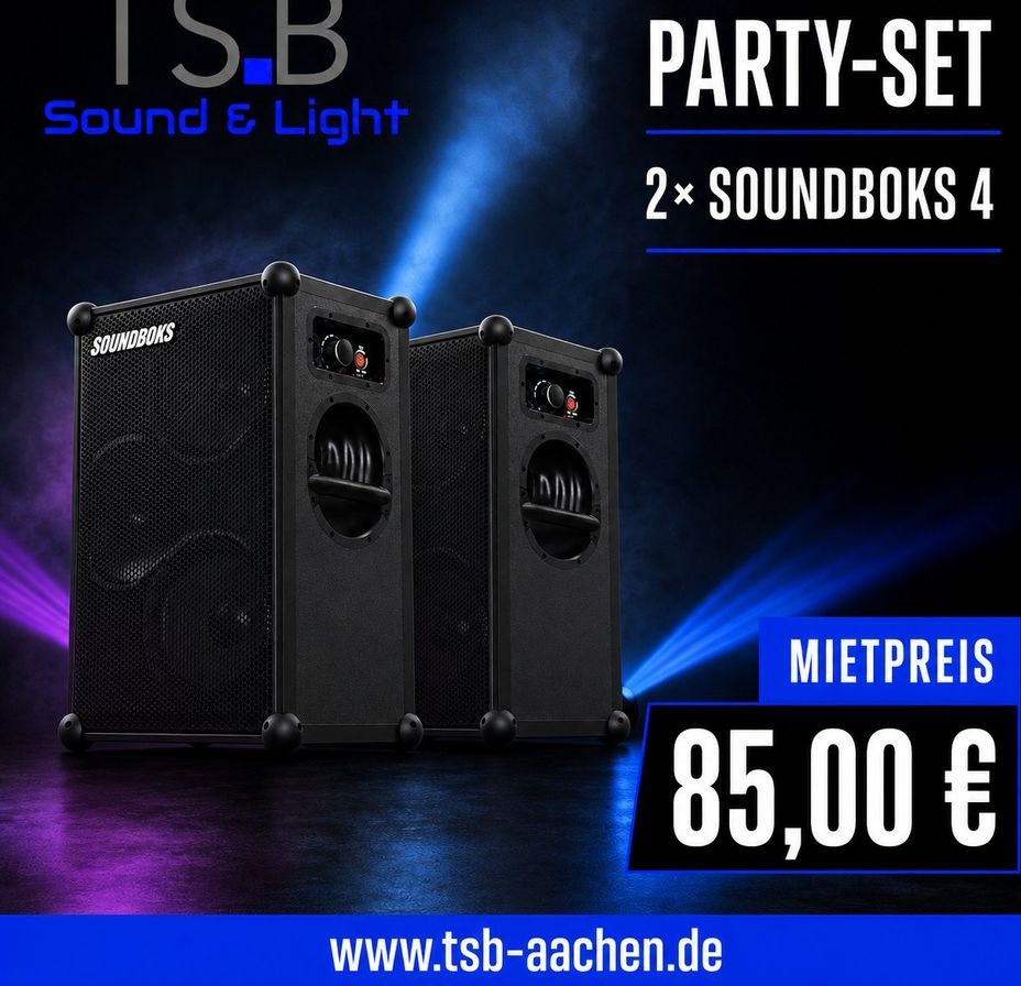 2× SOUNDBOKS 4 mieten bei TSB Sound & Light – Party-Sound