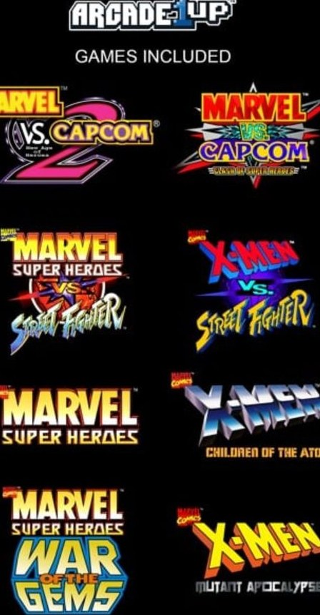 Marvel vs Capcom Retro Arcade mieten bei Lager & Abhol – Spiel & Spaß – 4