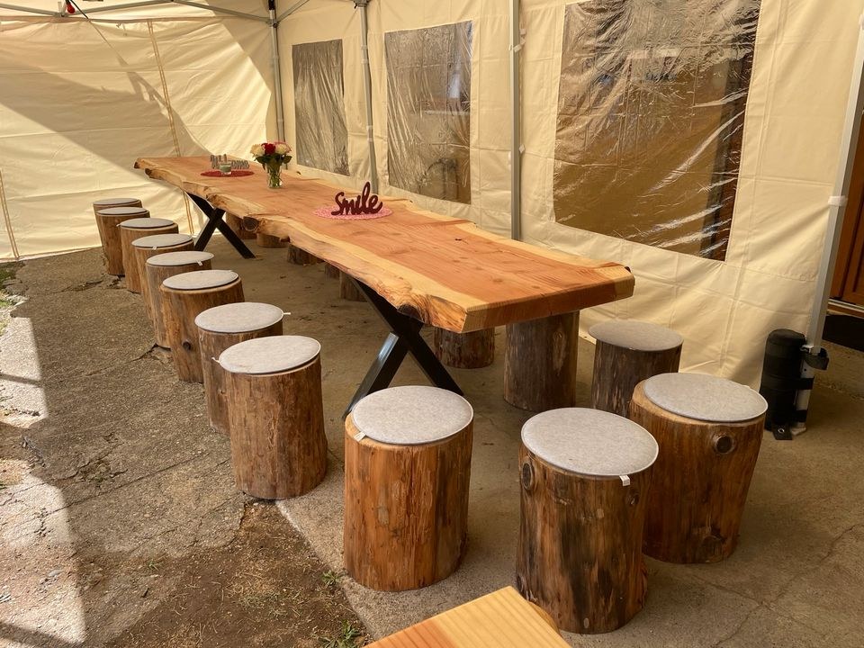 Holztisch Partytisch Gartentisch Tisch mieten in Kirchzarten – 2