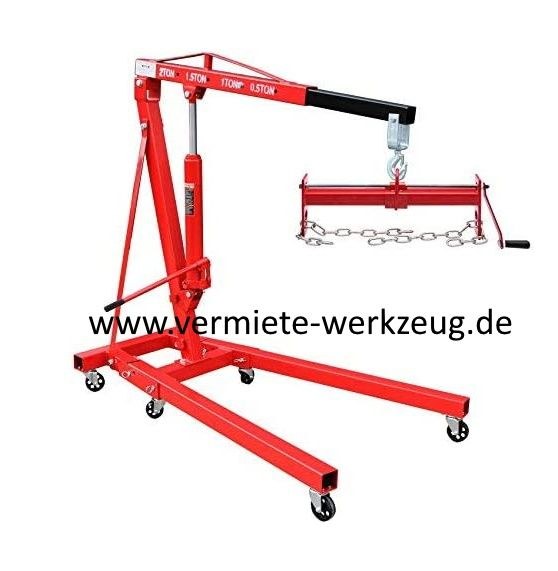 Werkstattkran Motorheber Motorkran mieten in Sundern (Sauerland) – 2
