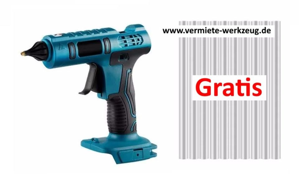 Heißklebepitole Akku Makita inkl 2 8 Klebestifte mieten – 4