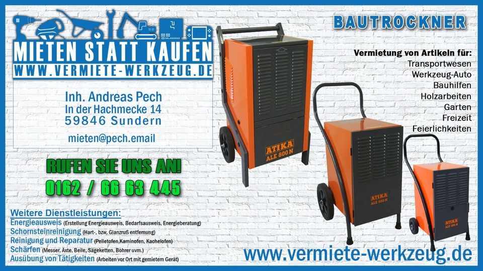 Bauheizer 3,3 kW Heizlüfter Lufterhitzer mieten in Sundern (Sauerland) – 4