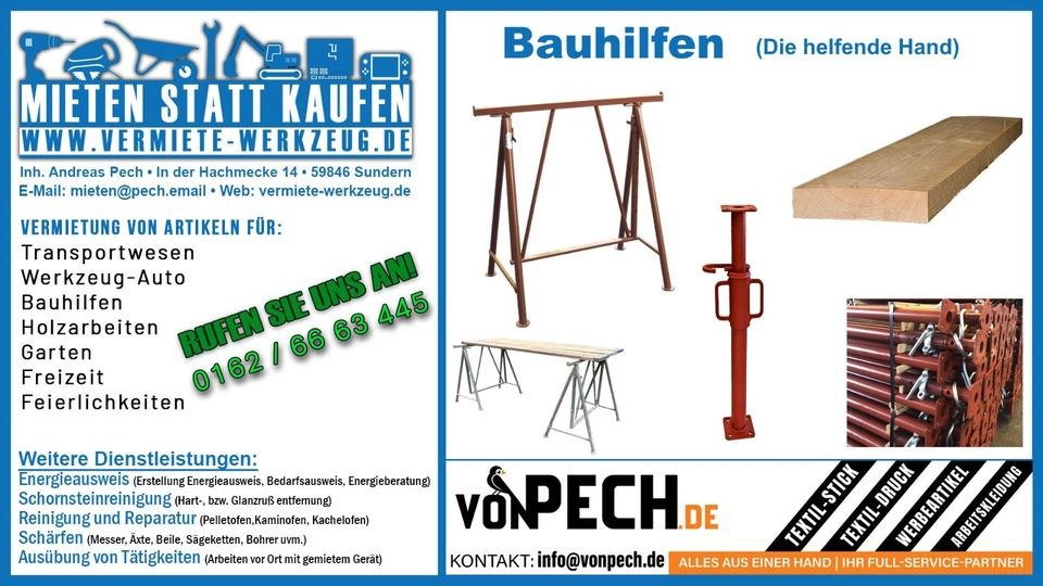 Gerüstbock Arbeitsbock Bockgerüst Mauererbock mieten – 4