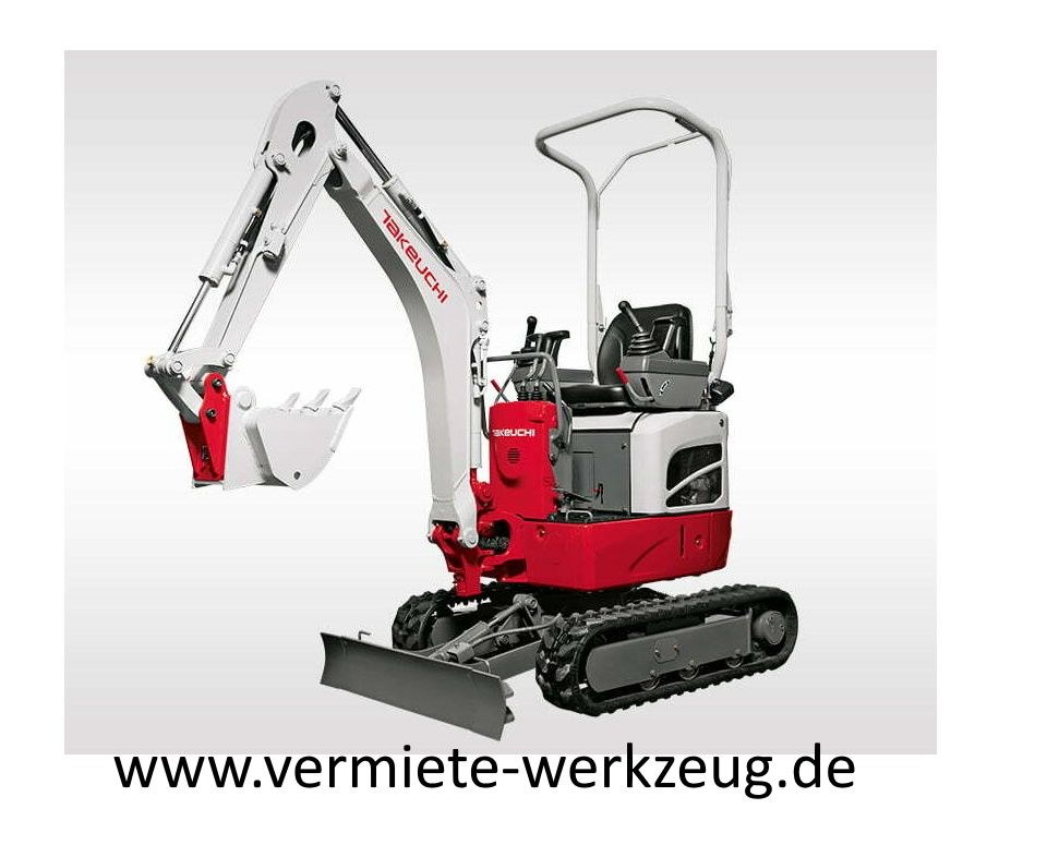 Minibagger 1,2t Schaufelpaket Kettenbagger mieten – 2