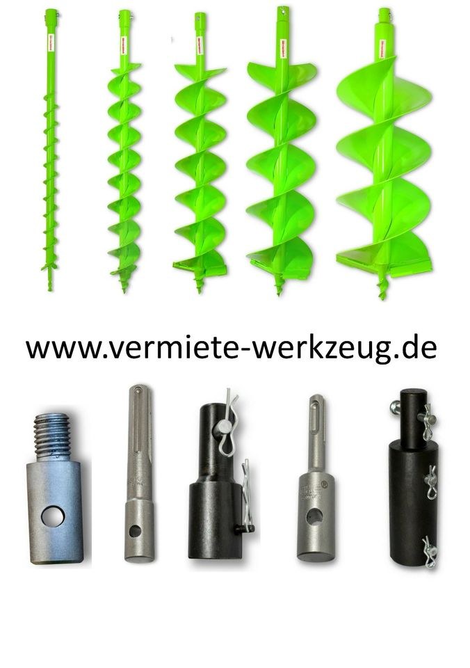Bohrer Erdbohrer Pfahlbohrer Adapter mieten in Sundern (Sauerland) – 2