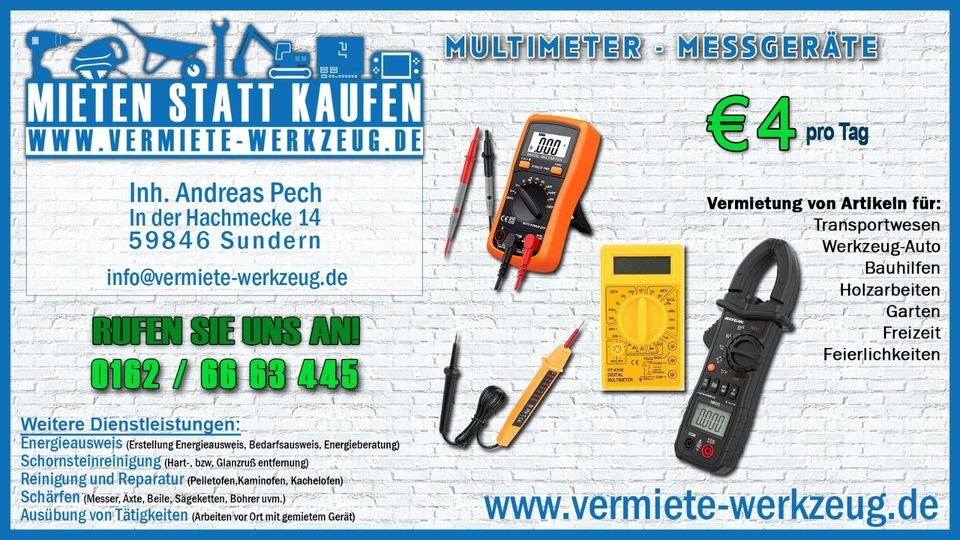 kleine Messgeräte f Hausgebrauch mieten in Sundern (Sauerland) – 3