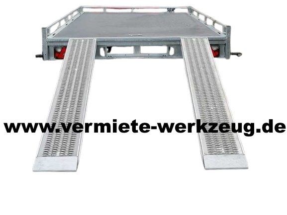 Autotransporter Anhänger Trailer Plattform mieten – 4