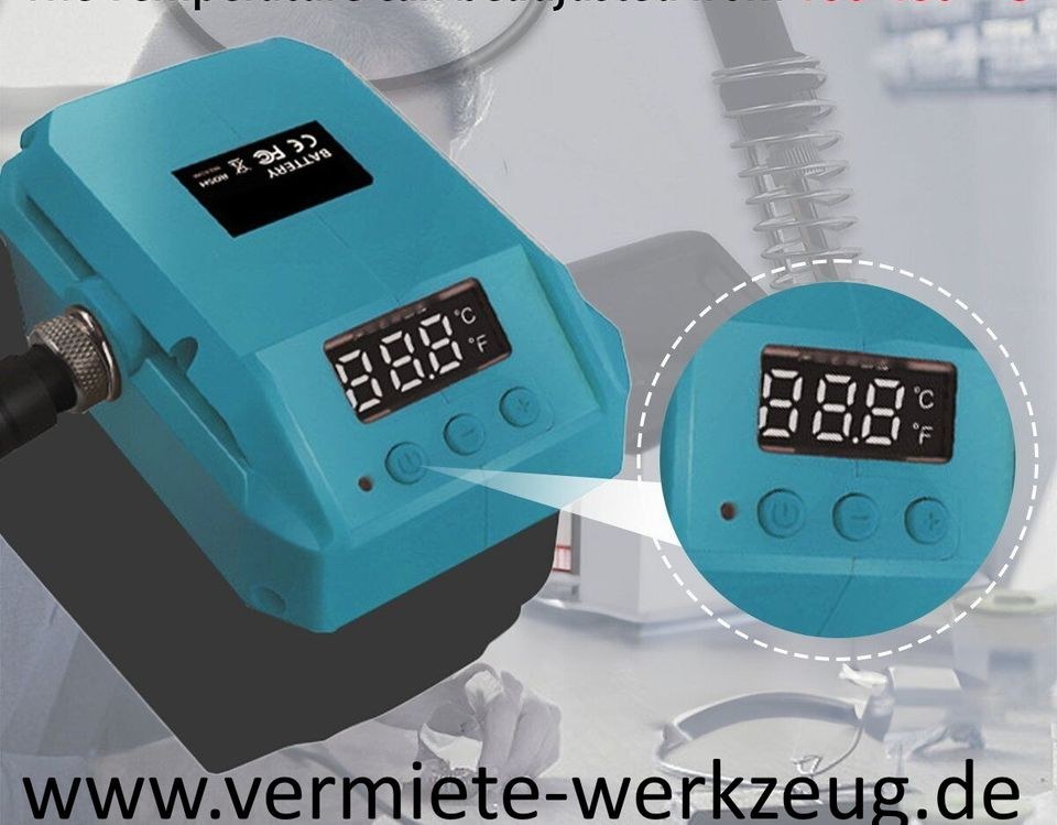 Akku Lötkolben trabgbar einstellbare Temperatur mieten – 4