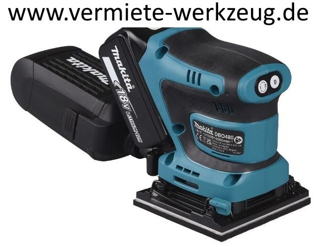 Schwingschleifer Akku Makita Rotation Rutscher mieten – 4