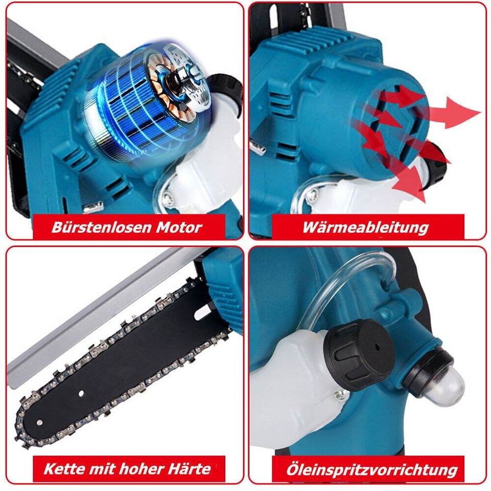 Akku Kettensäge f Makita 15 cm 6 Zoll mieten in Sundern (Sauerland) – 3