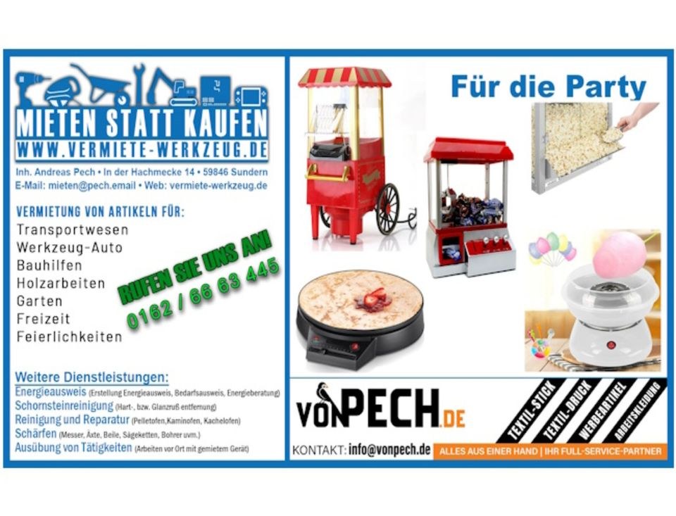 Zuckerwattenmaschine Spezialgerät Cotten Candy mieten – 4