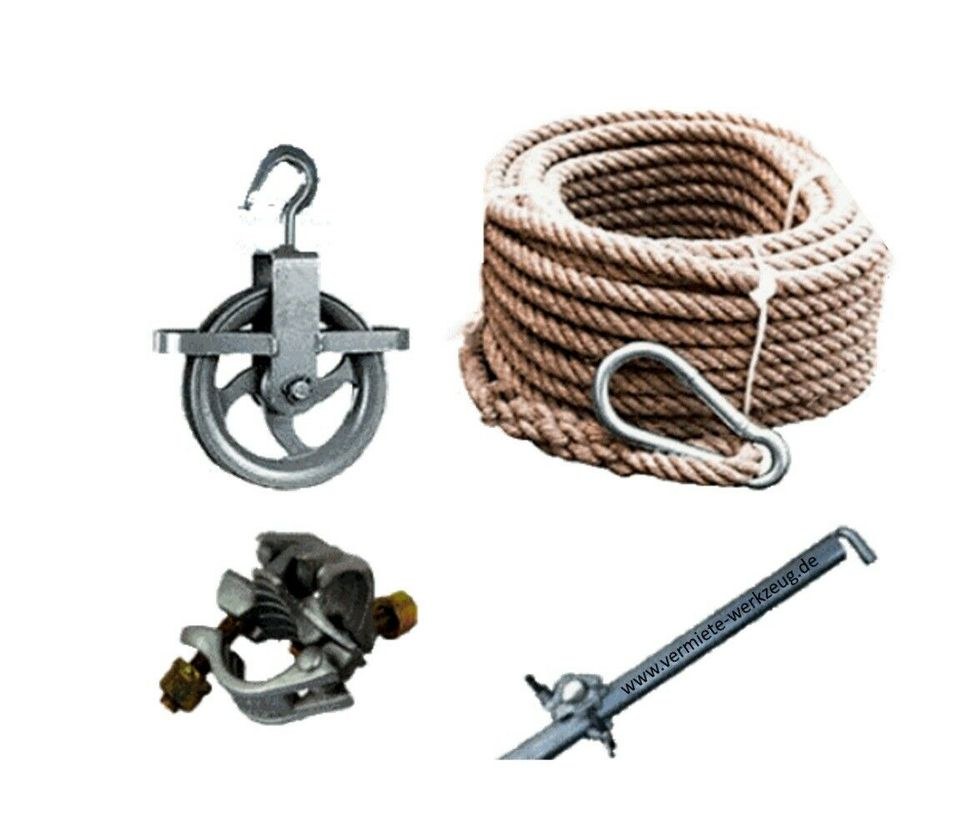 Umlenkrolle Seil Arm Schellen f Baugerüst mieten – 2