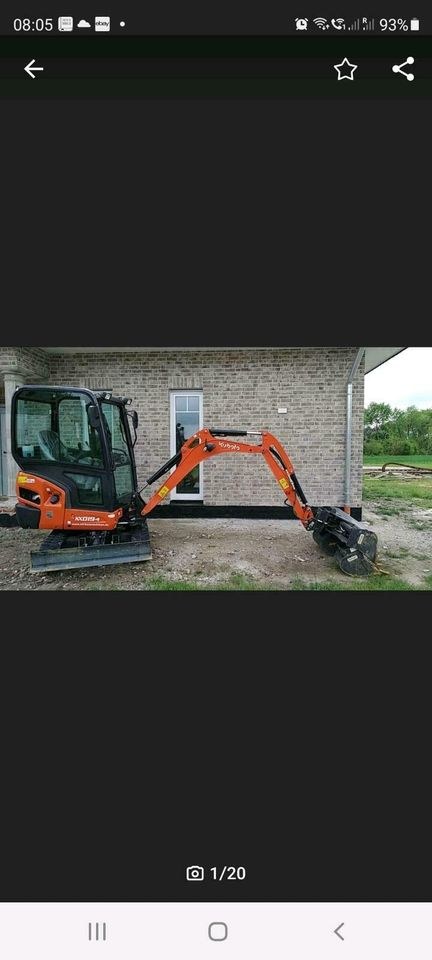 Kubota Minibagger mieten bei Vermietung Schwarz – 2