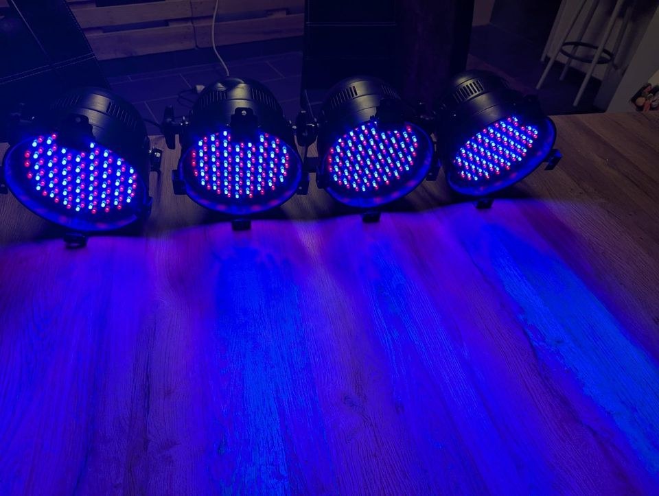 4x 151 LED PAR 56 Scheinwerfer DMX Steuerbar mieten in Stadthagen – 2