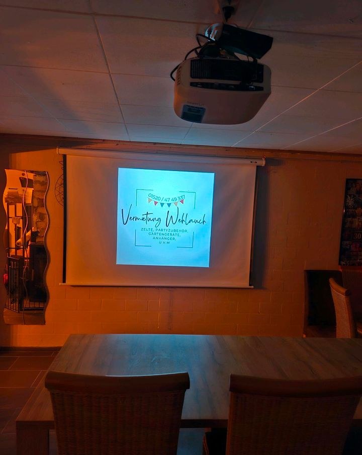 Beamer LED Leinwand mieten bei Vermietung Wehlauch – 2