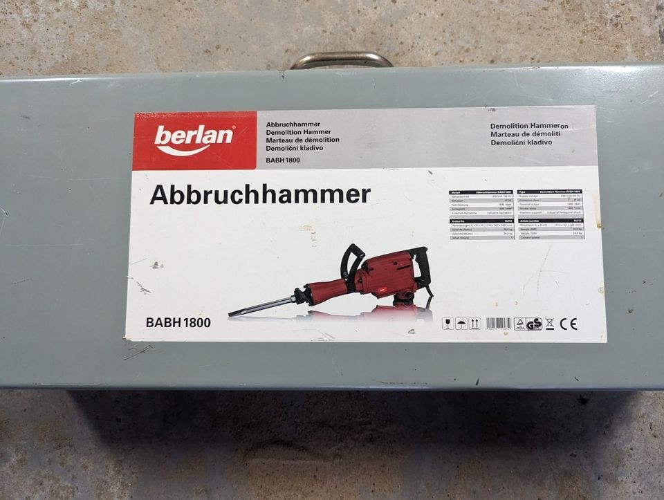 Abbruchhammer Stemmhammer 1800W mieten bei Vermietung Wehlauch – 2