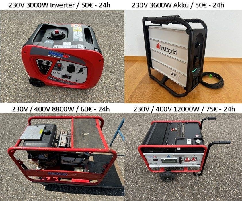 12kW Stromgenerator Stromaggregat Stromerzeuger mieten – 3