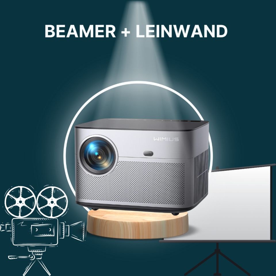 Beamer Leinwand Filme Spiele Präsentationen mieten bei vnty