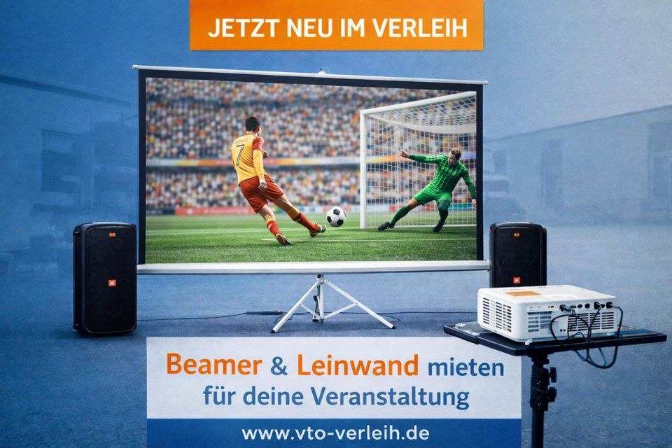 Beamer JBL&Leinwand Heimkino Komplett Set mieten bei VTO Verleih