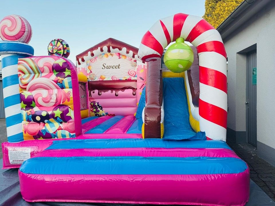 Hüpfburg Candy Burg 5x4m KEINE Deals mieten bei VTO Verleih