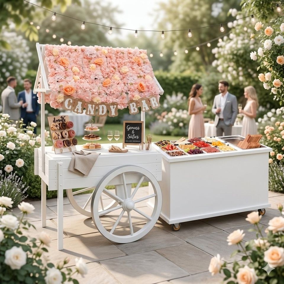 Marktwagen Antipasti Bar Candybar Saltybar mieten bei VTO Verleih