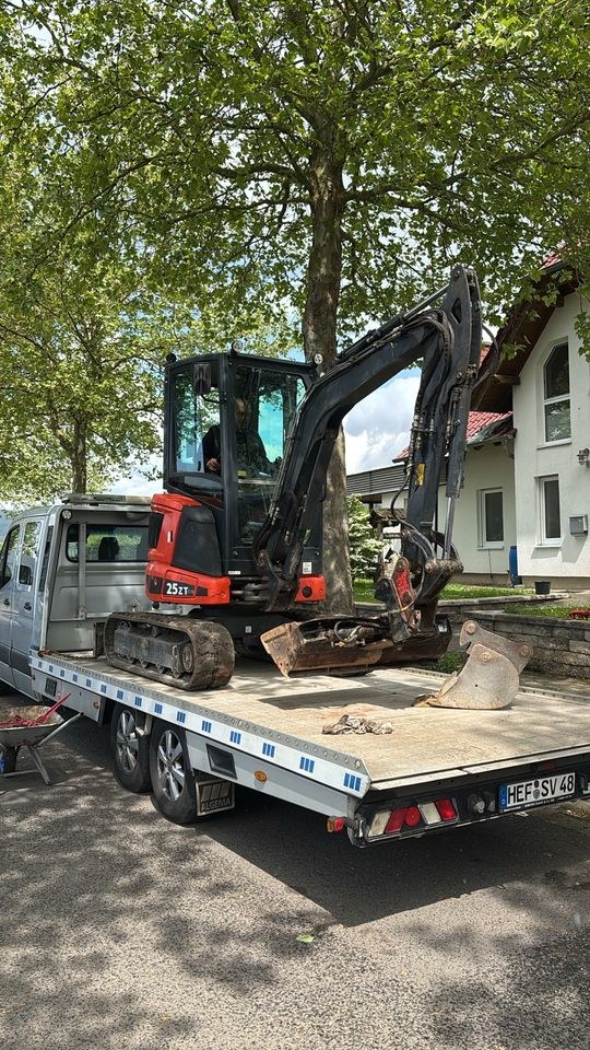 Eurocomach 25ZT 2,5t Bagger Minibagger mieten in Alheim