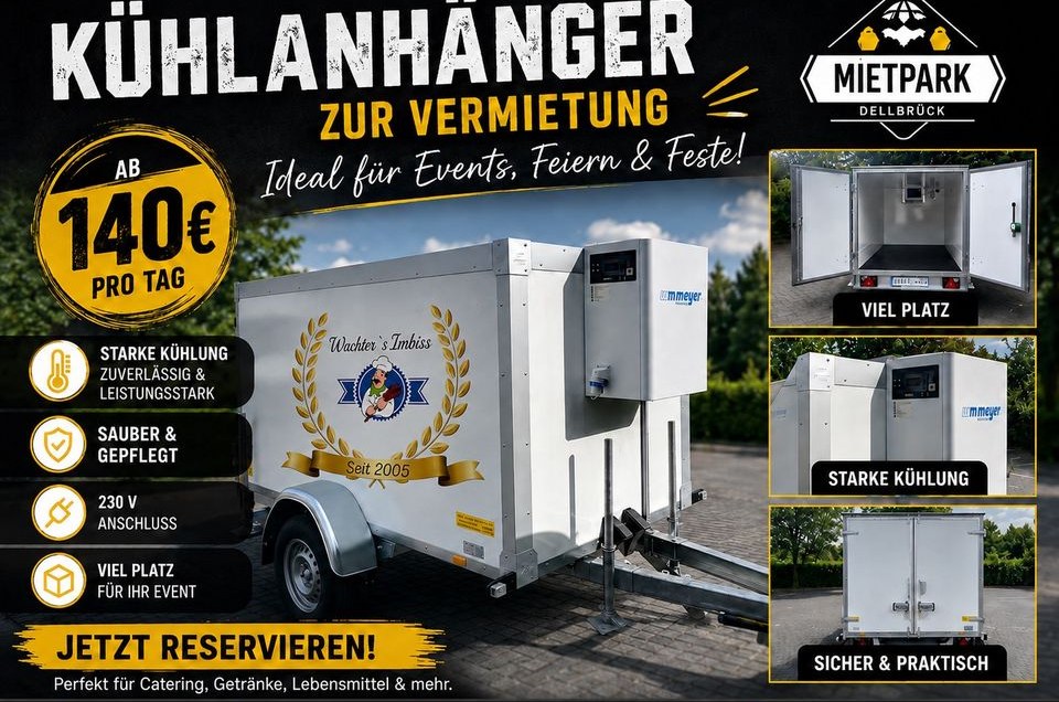 Kühlwagen Kühlanhänger mieten in Köln Dellbrück – für Fest & Markt