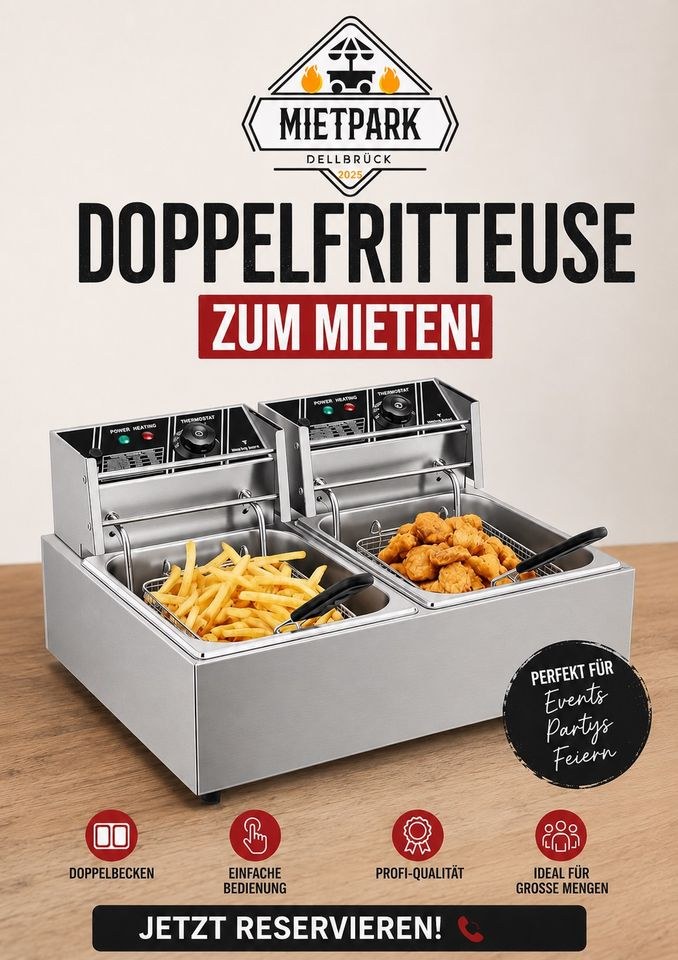 Doppelfritteuse mieten in Köln Dellbrück – Gastro-Küche auf Zeit