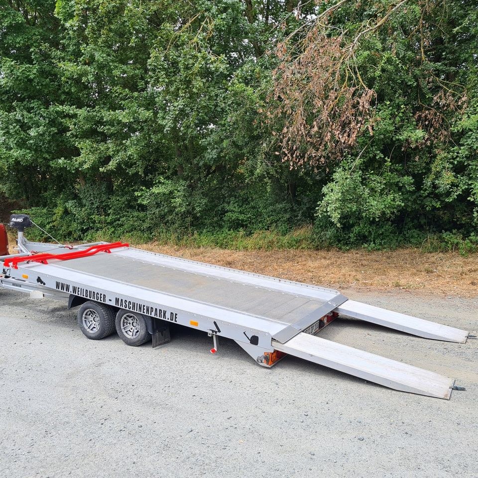 2,7 t Autoanhänger Auto Transporter Alu 470 kg mieten in Weilmünster – 2